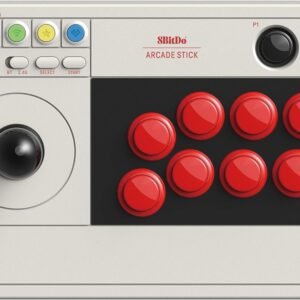 Mando 8Bitdo Arcade Stick inalámbrico para Nintendo Switch y PC con botones rojos y joystick profesional de alta precisión