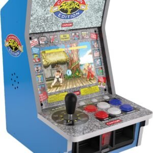 Máquina recreativa Evercade Alpha Street Fighter Bartop con pantalla IPS y doble ranura de cartuchos