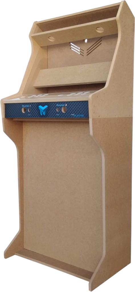 maquina arcade para casa mueble bartop profesional en madera mdf para 2 jugadores diseño retro sin pantalla ideal para proyecto DIY gaming