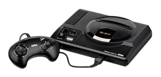 Imagen de la consola Sega Mega Drive (conocida como Sega Genesis en Estados Unidos) con su mando original de tres botones. Sistema de 16 bits lanzado a finales de los años 80 y convertido en uno de los mayores iconos de la guerra de consolas frente a Super Nintendo. Fotografía ideal para artículos sobre consolas retro, comparativas Sega vs Nintendo, historia de la Mega Drive y coleccionismo de videojuegos clásicos.