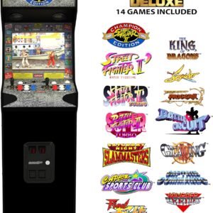 Arcade1Up Street Fighter II Deluxe — 14 juegos y Wi-Fi