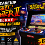 Imagen destacada de la reseña Arcade1Up Street Fighter II Deluxe Máquina Arcade con estética retro arcade, 14 juegos clásicos, conectividad Wi-Fi y precio de 649,99 euros