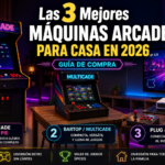 Las 3 mejores máquinas arcade para casa en 2026 con recreativa de pie, bartop multicade y sistema plug and play