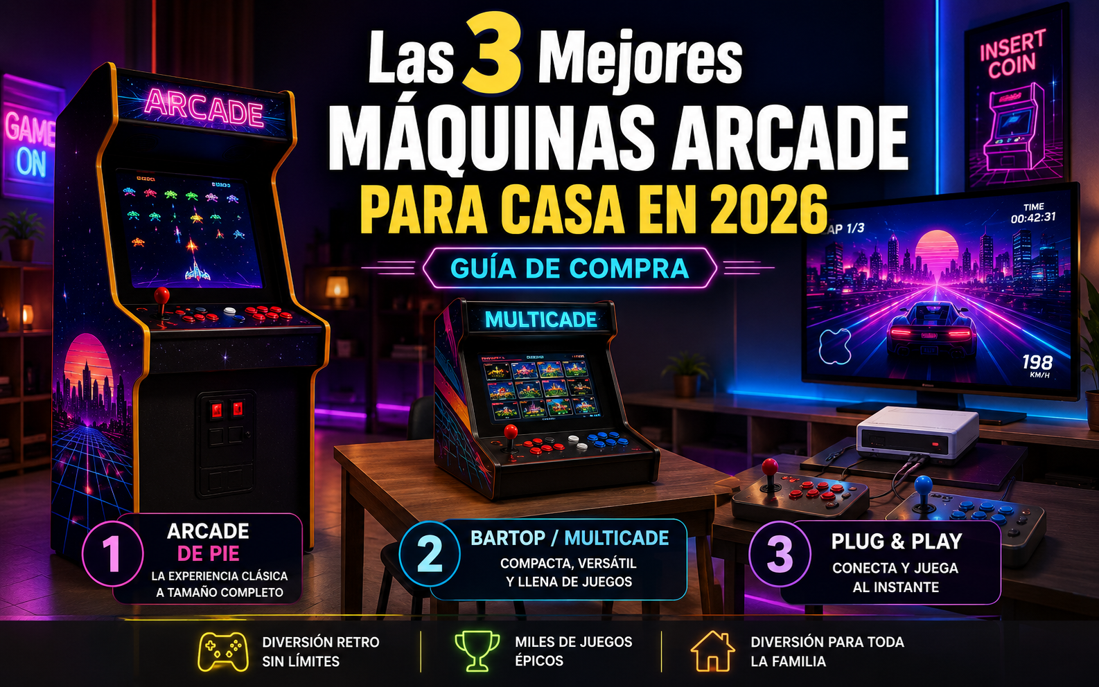 Máquinas Arcade para casa