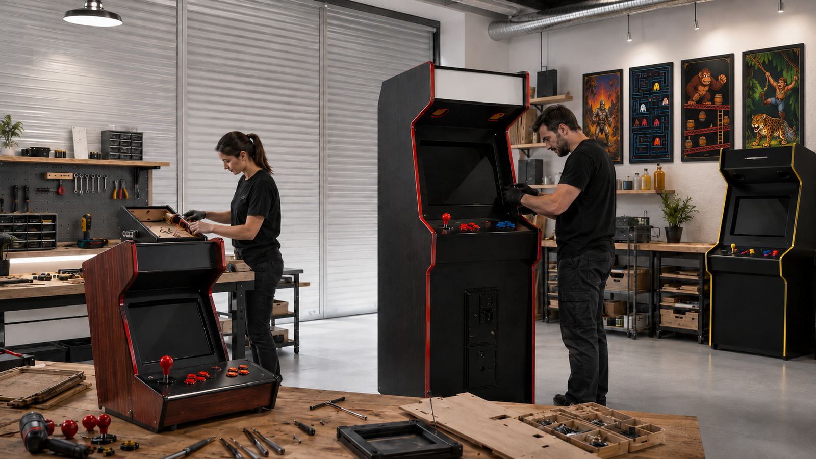 Taller y fabricación de máquinas arcade y bartop en España