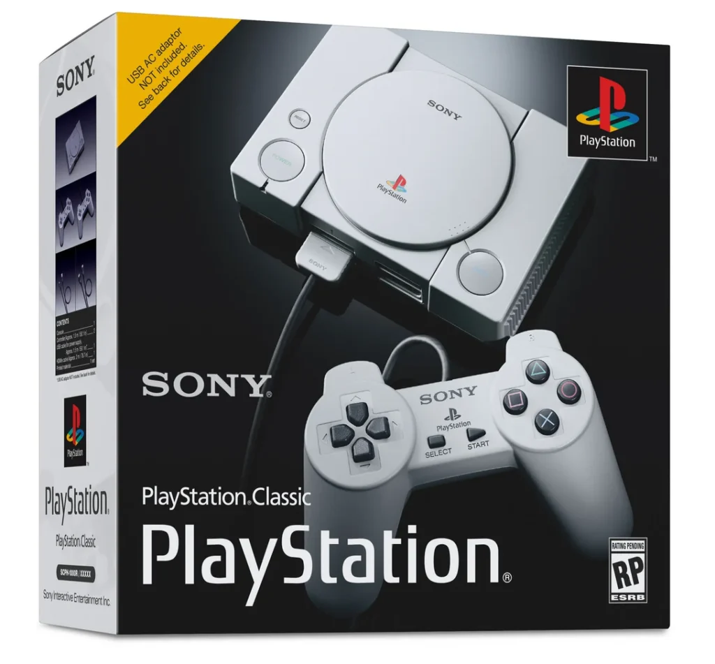 Sony PlayStation Classic con consola y mandos