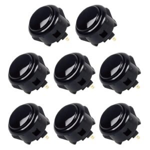Pack de 8 botones Sanwa OBSF-30 negros