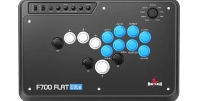 MAYFLASH F700 FLAT Elite — Leverless inalámbrico con botones Sanwa — imagen 1