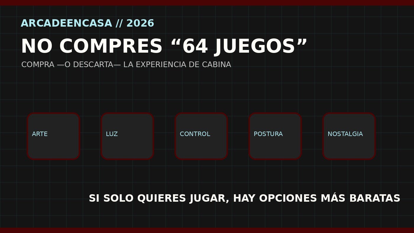 La clave de la compra no son solo 64 juegos: es la experiencia física de una cabina Atari en casa.