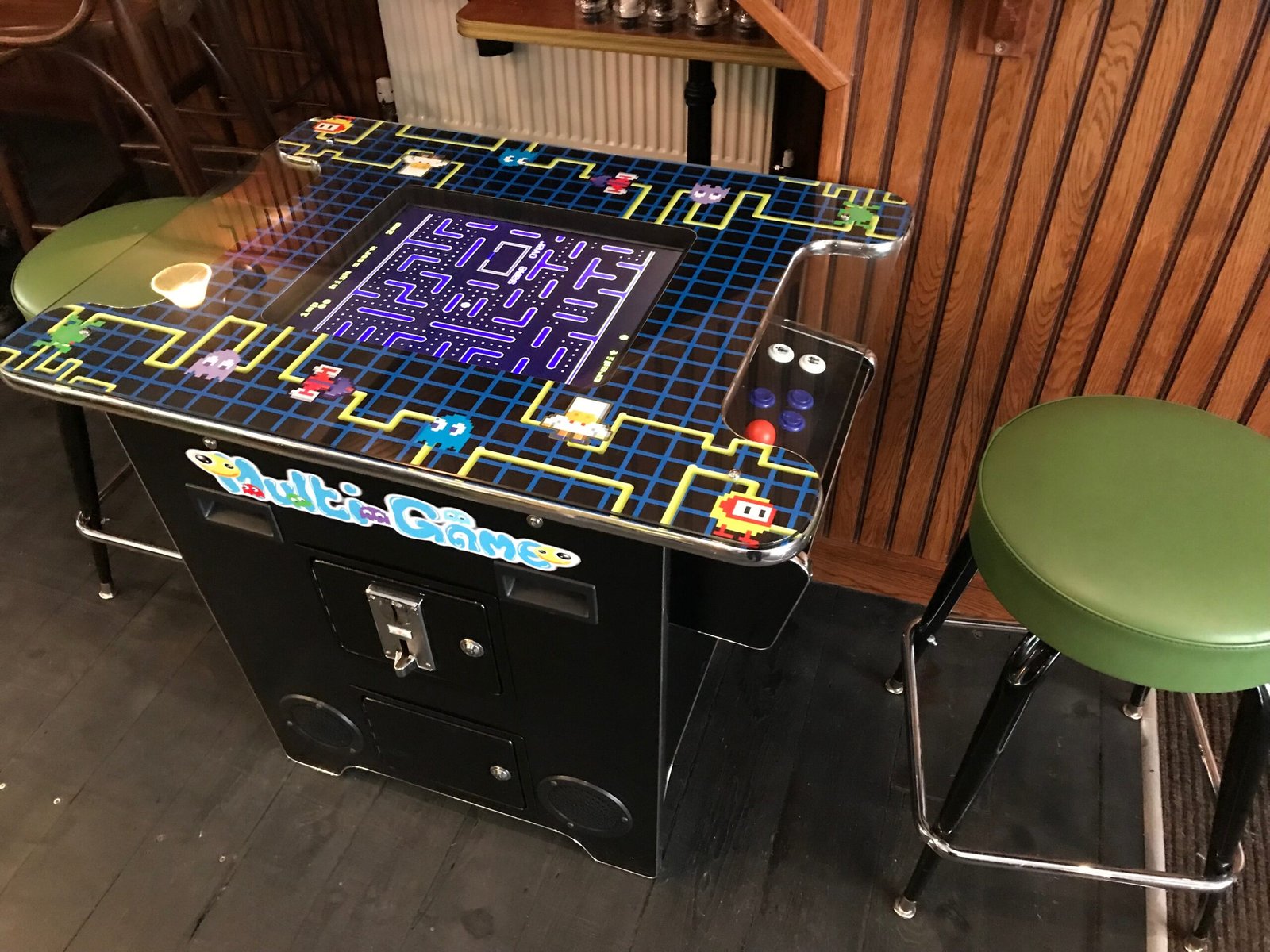 Máquina arcade Pac-Man original de la era dorada de los recreativos