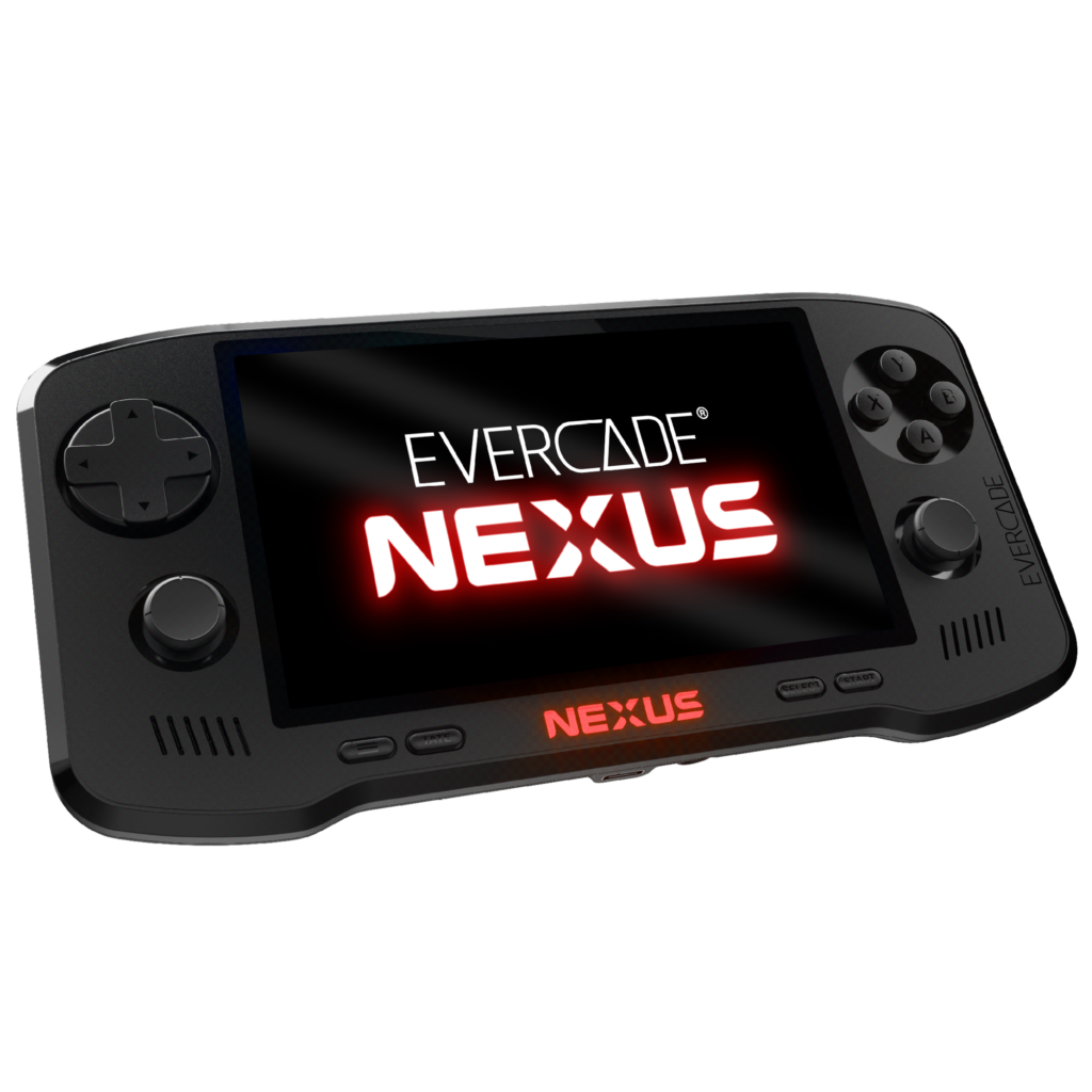 Evercade Nexus pantalla y controles analógicos